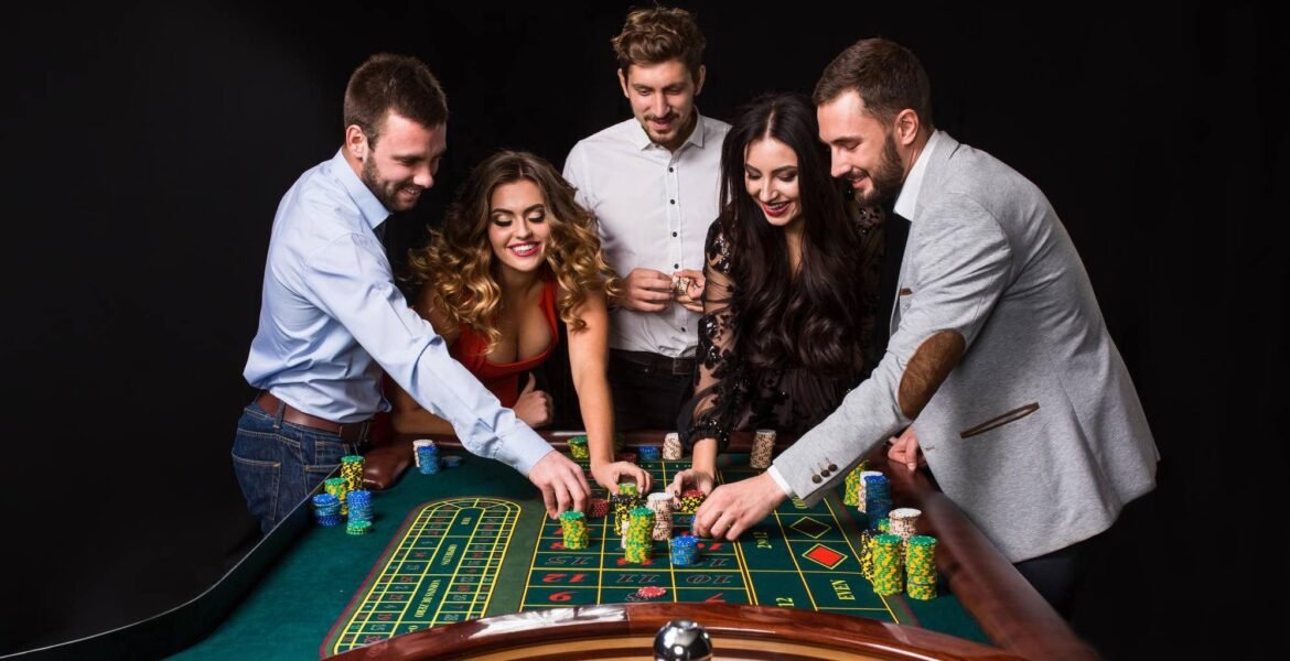 Live dealer blackjack table and slot game interface